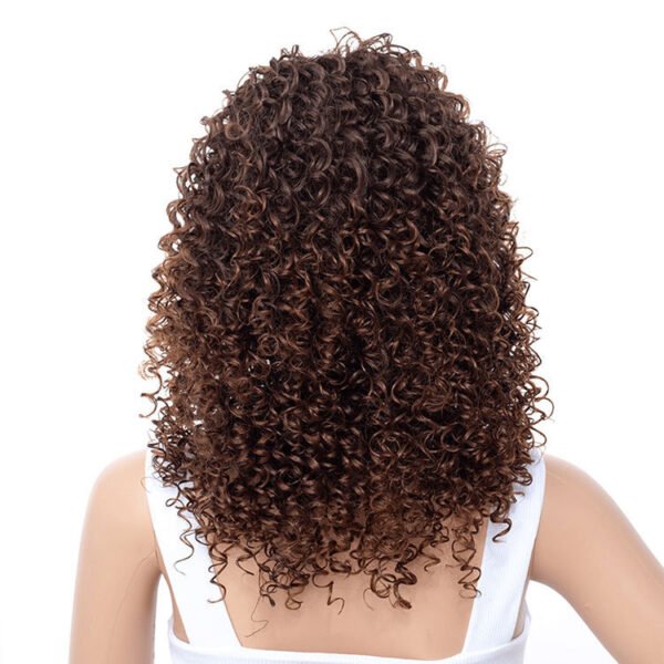 Women's Fashion African Small Curly Afro Hair Wig Head Cover - Image 6