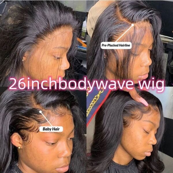 360 Full Lace Frontal Body Wave Human Hair Wigs - Image 3