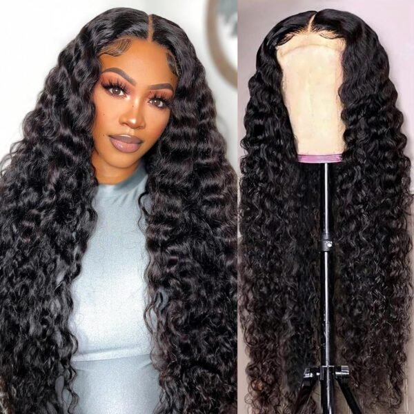 Front Lace Human Hair Wig Deep Wave Human Wigs